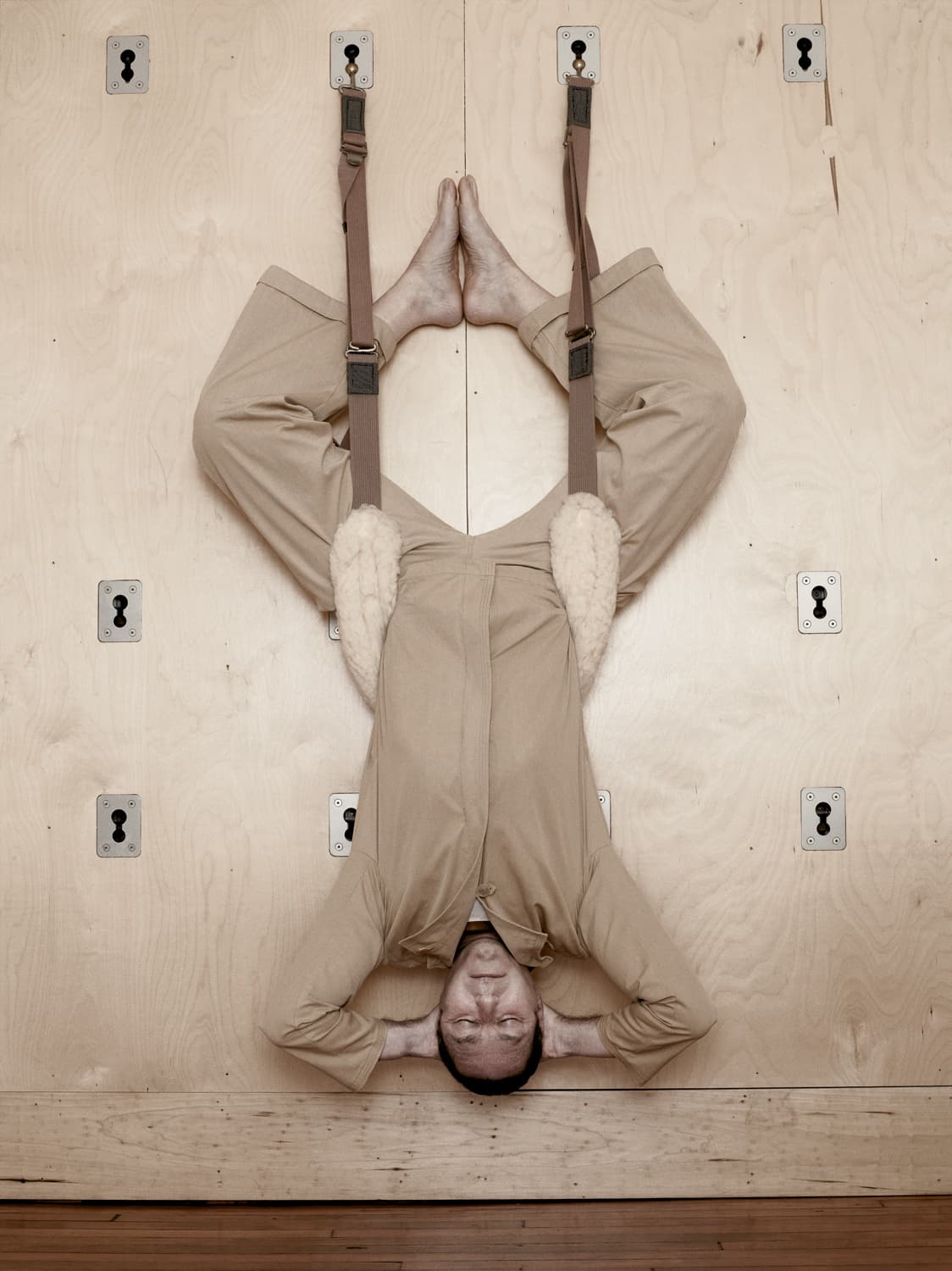 Dr. Frank Lipman in a restorative inversion